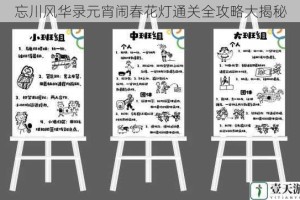 忘川风华录元宵闹春花灯通关全攻略大揭秘