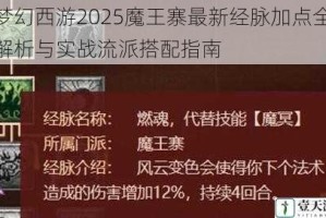 梦幻西游2025魔王寨最新经脉加点全解析与实战流派搭配指南