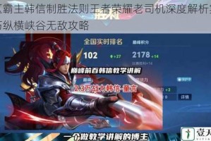 野区霸主韩信制胜法则王者荣耀老司机深度解析实战技巧纵横峡谷无敌攻略