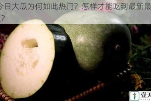 51 今日大瓜为何如此热门？怎样才能吃到最新最热的大瓜？