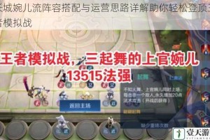 长城婉儿流阵容搭配与运营思路详解助你轻松登顶王者模拟战