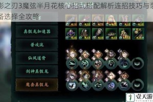 影之刃3魔弦半月花核心招式搭配解析连招技巧与装备选择全攻略