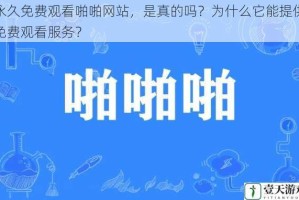 永久免费观看啪啪网站，是真的吗？为什么它能提供免费观看服务？