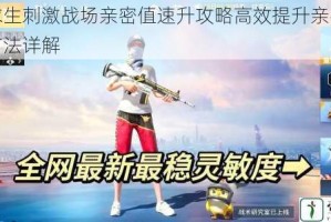 绝地求生刺激战场亲密值速升攻略高效提升亲密度技巧与方法详解
