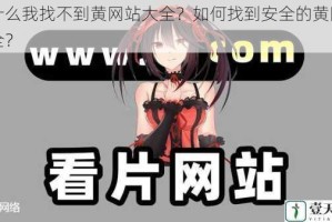 为什么我找不到黄网站大全？如何找到安全的黄网站大全？