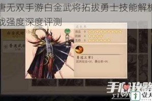 大唐无双手游白金武将拓拔勇士技能解析与实战强度深度评测