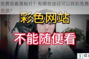 如何免费观看黄秘片？有哪些途径可以找到免费的黄秘片资源？