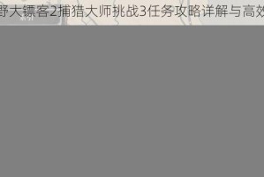 荒野大镖客2捕猎大师挑战3任务攻略详解与高效完成技巧分享