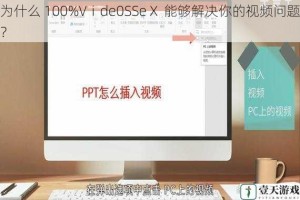 为什么 100%Vⅰde0SSeⅩ 能够解决你的视频问题？