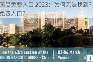 麻产精国品免费入口 2023：为何无法找到？怎样获取最新免费入口？
