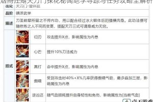 烟雨江湖天刀门探花秘闻绝学寻踪与任务攻略全解析
