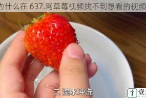 为什么在 637.网草莓视频找不到想看的视频？