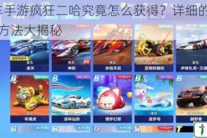 qq 飞车手游疯狂二哈究竟怎么获得？详细的疯狂二哈获取方法大揭秘