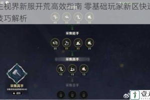 双生视界新服开荒高效指南 零基础玩家新区快速成长技巧解析