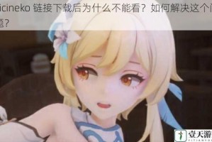 vicineko 链接下载后为什么不能看？如何解决这个问题？