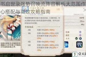 幻书启世录强势召唤流阵容解析大范围作战核心搭配与高效攻略指南