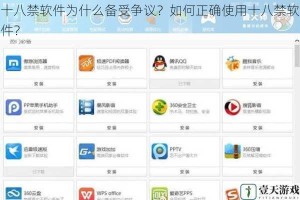 十八禁软件为什么备受争议？如何正确使用十八禁软件？