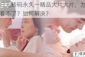 中日无砖码永久一精品大片大片，为什么看不了？如何解决？