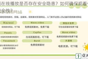 视频在线播放是否存在安全隐患？如何确保观看体验的安全性？