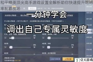 和平精英顶尖高手游戏设置全解析助你快速提升吃鸡率制霸战场