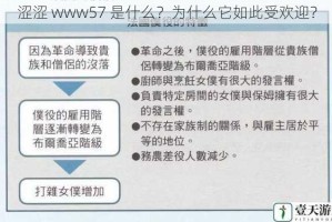 涩涩 www57 是什么？为什么它如此受欢迎？