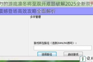 权力的游戏凛冬将至双开难题破解2025全新双开神器震撼登场高效攻略全面解析