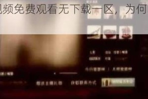 黄网站色视频免费观看无下载一区，为何不能满足我的需求？