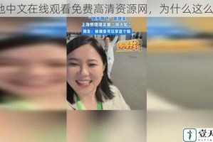 大地中文在线观看免费高清资源网，为什么这么火？