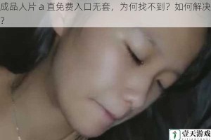 成品人片 a 直免费入口无套，为何找不到？如何解决？
