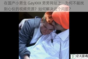 在国产小男生 GayXXX 男男网站上，为何不能找到心仪的视频资源？如何解决这个问题？