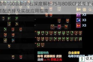 暗帝100级新护石深度解析75与80级CP技能护石搭配选择及实战应用指南