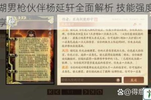 烟雨江湖男枪伙伴杨延轩全面解析 技能强度与使用心得分享