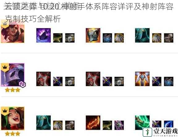 神射手体系阵容构成及核心英雄