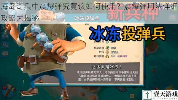 海岛奇兵中震爆弹究竟该如何使用?震爆弹用法详细攻略大揭秘