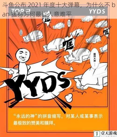 斗鱼公布 2021 年度十大弹幕,为什么不 ban 猛犸为何最让人意难平