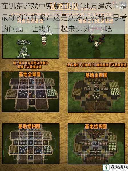 在饥荒游戏中究竟在哪些地方建家才是最好的选择呢?这是众多玩家都在思考的问题,让我们一起来探讨一下吧
