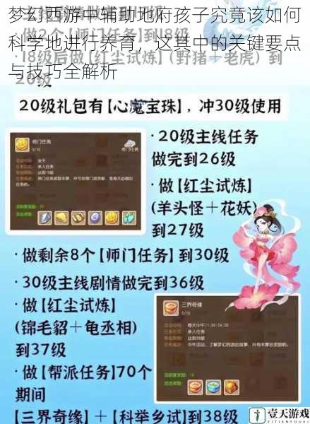 梦幻西游中辅助地府孩子究竟该如何科学地进行养育,这其中的关键要点与技巧全解析