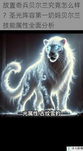 放置奇兵贝尔兰究竟怎么样?圣光阵容第一奶妈贝尔兰技能属性全面分析