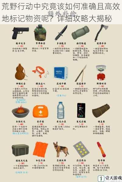 荒野行动中究竟该如何准确且高效地标记物资呢?详细攻略大揭秘