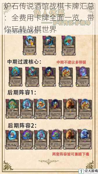 炉石传说酒馆战棋卡牌汇总:全费用卡牌全面一览,带你玩转战棋世界