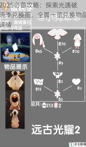 2025必备攻略:探索光遇破晓季兑换图,全面一览兑换物品详情