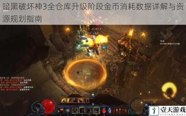 暗黑破坏神3全仓库升级阶段金币消耗数据详解与资源规划指南