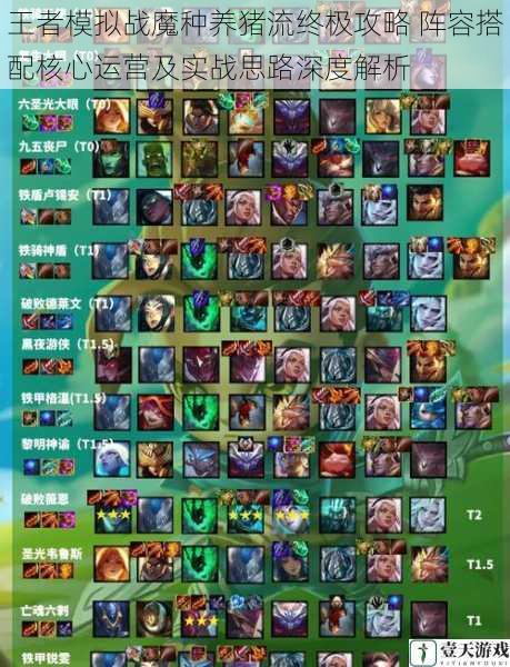 王者模拟战魔种养猪流终极攻略 阵容搭配核心运营及实战思路深度解析