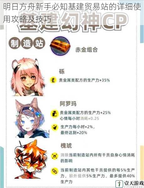明日方舟新手必知基建贸易站的详细使用攻略及技巧