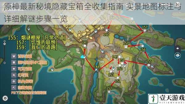 原神最新秘境隐藏宝箱全收集指南 实景地图标注与详细解谜步骤一览