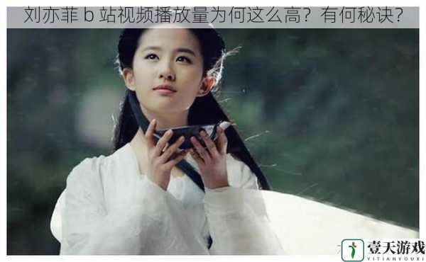 刘亦菲 b 站视频播放量为何这么高?有何秘诀?
