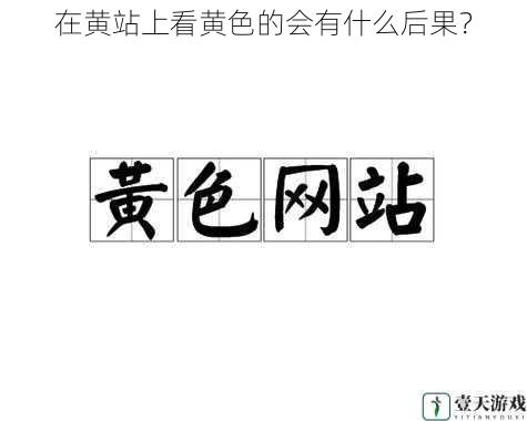 在黄站上看黄色的会有什么后果?