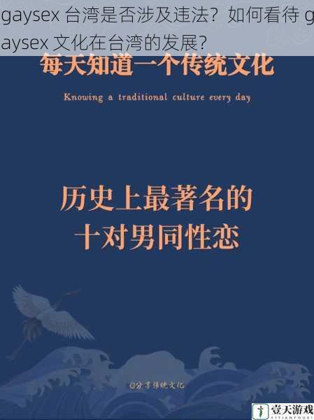 gaysex 台湾是否涉及违法?如何看待 gaysex 文化在台湾的发展?