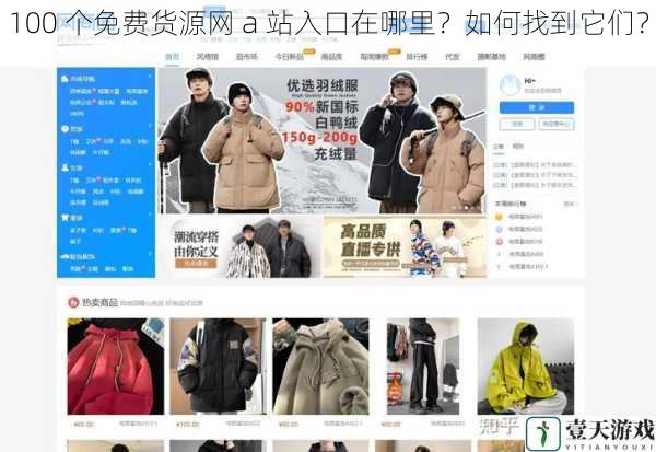 100 个免费货源网 a 站入口在哪里?如何找到它们?