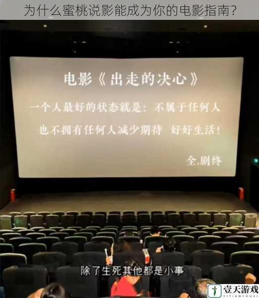 为什么蜜桃说影能成为你的电影指南?